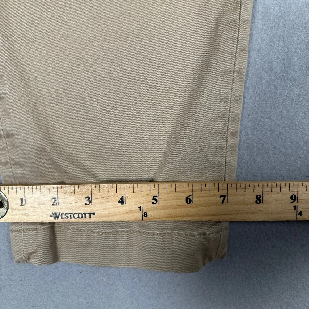 Lacoste Pants Men 38X32 Slim Fit Chino Khaki Tan Stretch Straight Leg Flat Front